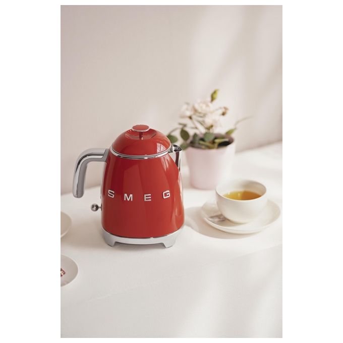 Smeg KLF05RDEU Bollitore 0.8 Litri Stile Rosso 50's Style