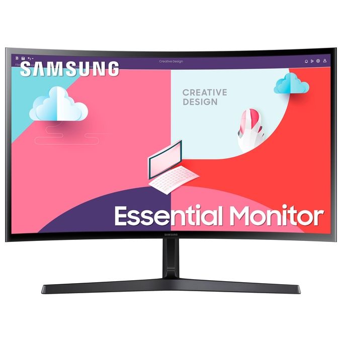 Samsung Monitor S36C (S27C366), Curvo (1800R), 27'', 1920x1080 (Full HD), VA, 75 Hz, 4 ms, FreeSync, D-Sub, HDMI, Ingresso Audio, Eye Saver Mode, Flicker Free