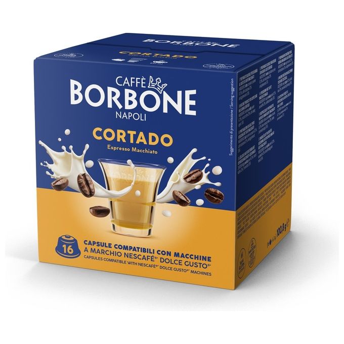 Borbone Dolce Re Cortado Sacchetto 16 Capsule Compatibili Dolce Gusto