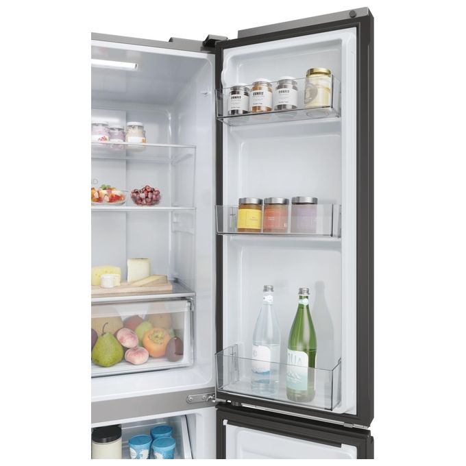 Haier Cube 83 HCR3818EWMM Frigorifero Side by Side 463L 4 Porte No Frost Platino