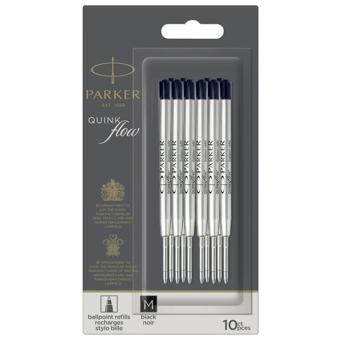 Parker Blister 10 Pezzi Refill Nero M
