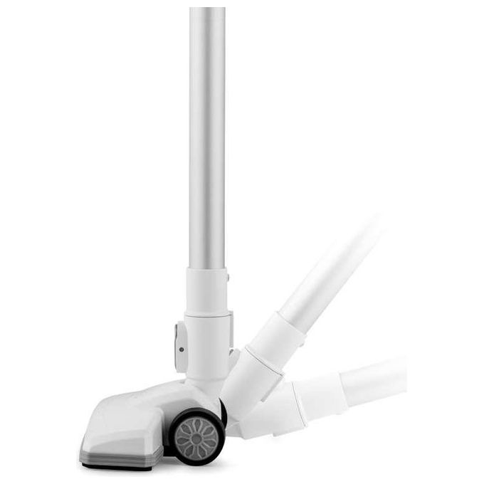 Midea MCS2045IT Scopa Elettrica con Filo Potente 450W 15Kpa Tecnologia Ciclonica e Senza sacco Soddisfa Varie Scene Di Pulizia Bianco e Argento