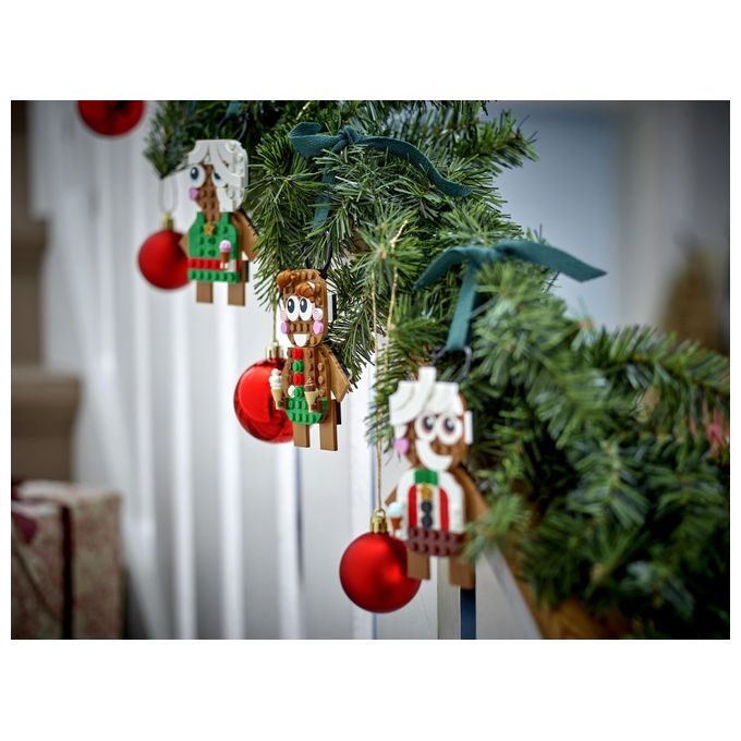 LEGO Creator 40642 Ornamenti di Pan di Zenzero, Giochi da Costruire per Bambini 6+, Regalo di Pasqua, Decorazione per Casa