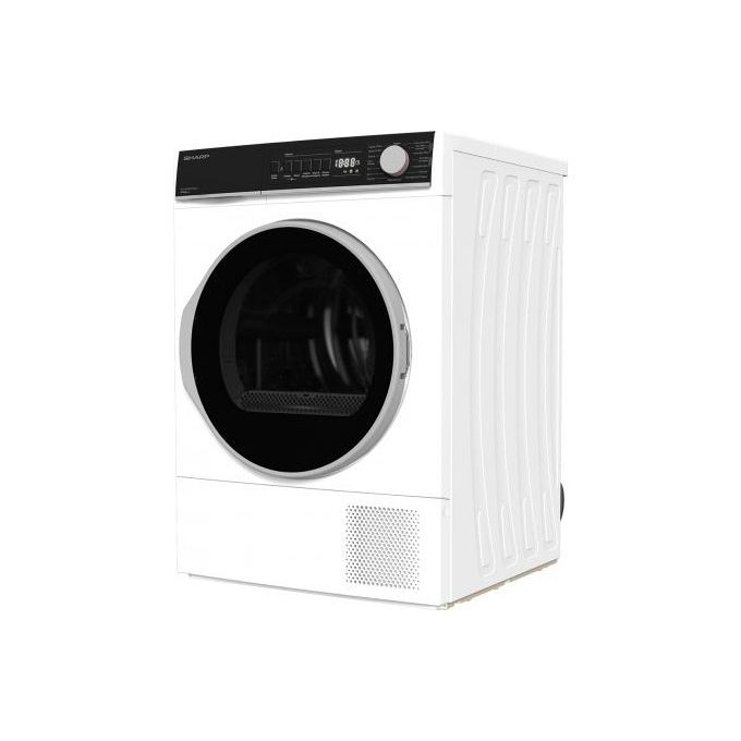 Sharp KD-NHB8S7GW21 Asciugatrice 8 Kg Classe A con Pompa di Calore Profondita' 56 cm Partenza Ritardata colore Bianco