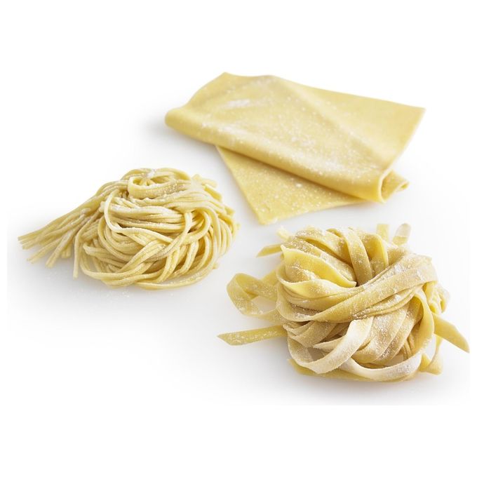 KitchenAid 5KSMPRA Accessorio per Robot da Cucina Sfogliatrice a 3 Prezzi con Set Taglia Pasta
