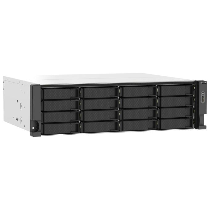 Qnap TS-1673AU-RP-16G Server Nas e di Archiviazione Armadio 3U Collegamento Ethernet Lan Nero-Grigio V1500b