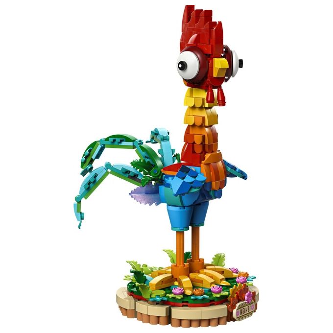 LEGO Heihei ǀ Disney dal Film Vaiana 2 Modello di Animale da Costruire con Parti Snodabili e Espositore Giochi per Bambini e Bambine da 9 Anni in su Idea Regalo di Compleanno da Collezione 43272