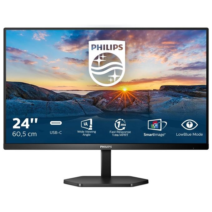Philips Monitor 23.8'' LED IPS Gaming Serie 3000 24E1N3300A - 00 1920x1080 Full HD Tempo di Risposta 4 ms