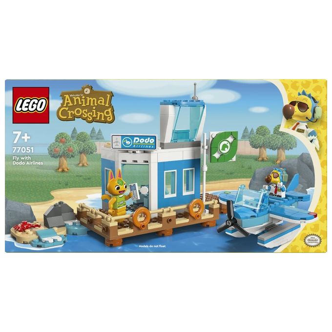 LEGO 77051 Animal Crossing Set da Costruzione con Aeroporto e Idrovolante Giocattolo 292 Pezzi colore Multicolore