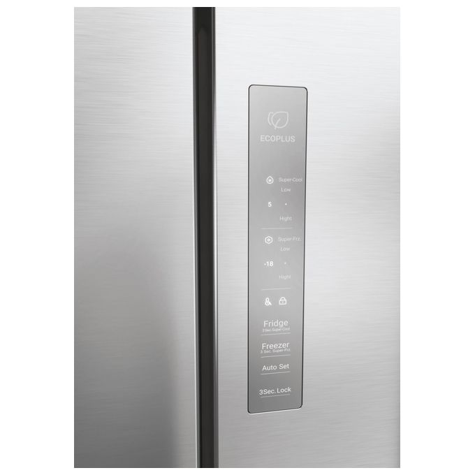 Haier Cube 83 HCR3818EWMM Frigorifero Side by Side 463L 4 Porte No Frost Platino