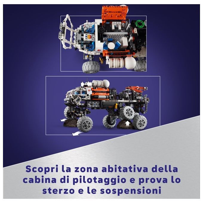 LEGO Technic 42180 Rover di Esplorazione Marziano, Giochi Spaziali per Bambini 11+, Veicolo Giocattolo Ispirato alla NASA