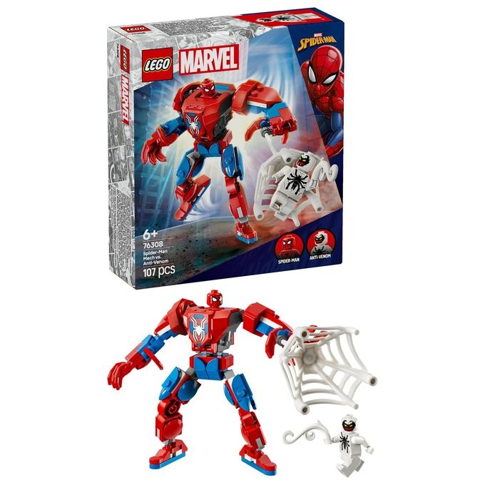 Lego Set 76308 Marvel Super Heroes Mech di Spider-Man Contro Anti-Venom