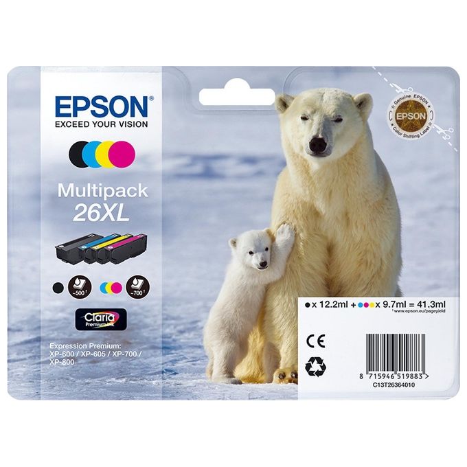 Epson Cartuccia nera 26 orso Polare