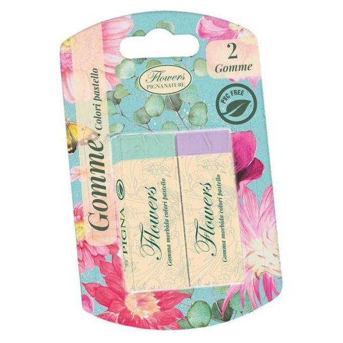 Pigna Blister 2 Gomme Nature Flowers
