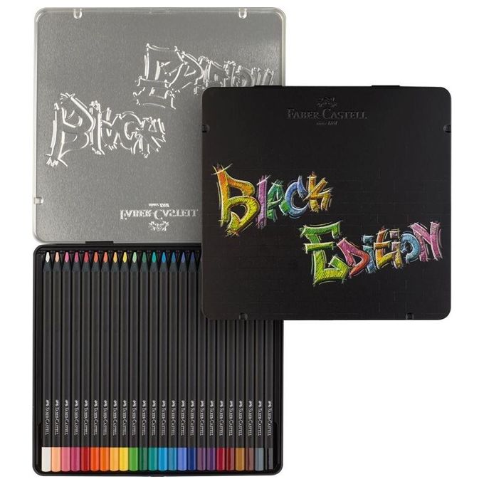 Faber Castell 24 Matite Colorate Blackedition