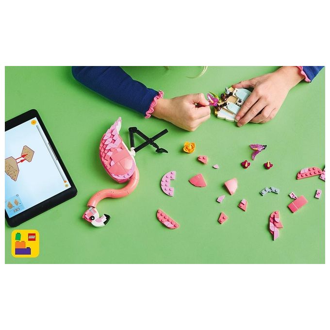 LEGO Creator 3 in 1 Animali Selvatici: Fenicottero Rosa Giocattolo - Si Trasforma in Uccello Cacatua o in Axolotl - Animali da Costruire per Bambini e Bambine da 8 Anni - Regalo di Compleanno 31170