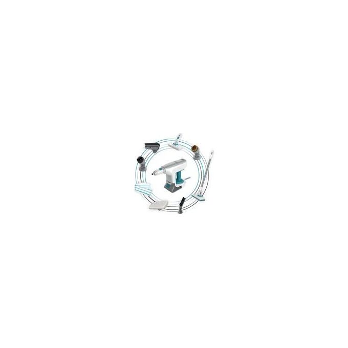 Black+Decker BHSM15FX08 – Pulitore a vapore 2 in 1, capacita' serbatoio 0.5 L, Potenza 1500 W, Pressione vapore elevata, Autonomia fino a 20 min, Kit estensione incluso, Colore Bianco-Arancio