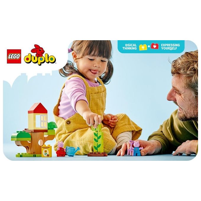 LEGO DUPLO Il Giardino e la Casa sull'Albero di Peppa Pig Giochi Educativi per Bambine e Bambini da 2 Anni Playset Creativo con Personaggi e Accessori Giocattolo Idea Regalo di Compleanno 10431