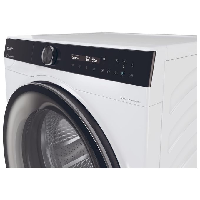 Candy BS49SB8S ProWash 700 Lavatrice Frontale 9 Kg 1400 rpm Classe A Inverter Wi-Fi Vapore (85x60x52 cm) colore Bianco
