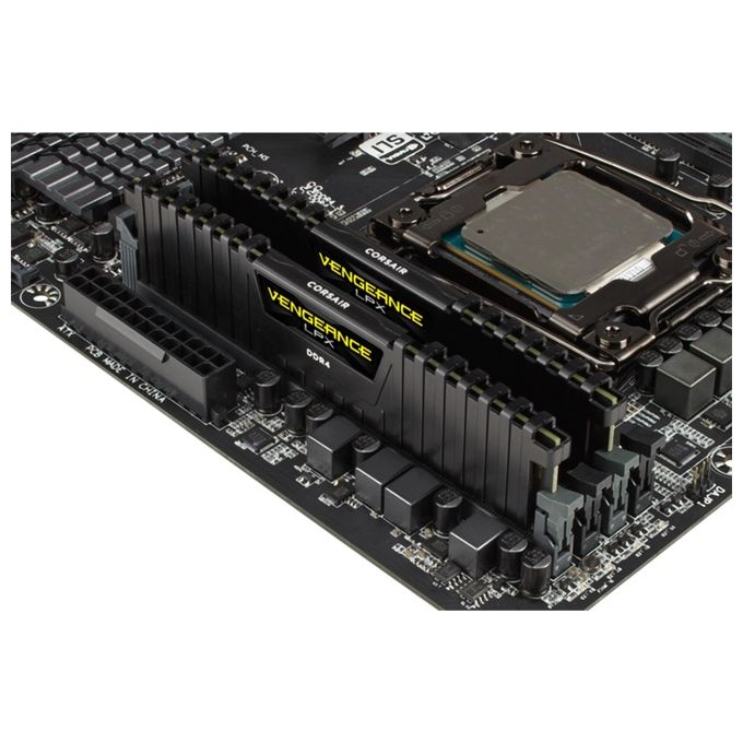 Corsair Vengeance LPX DDR4 PC4-25600, 3.200 MHz, C16, Nero Kit 16GB (2x 8GB)