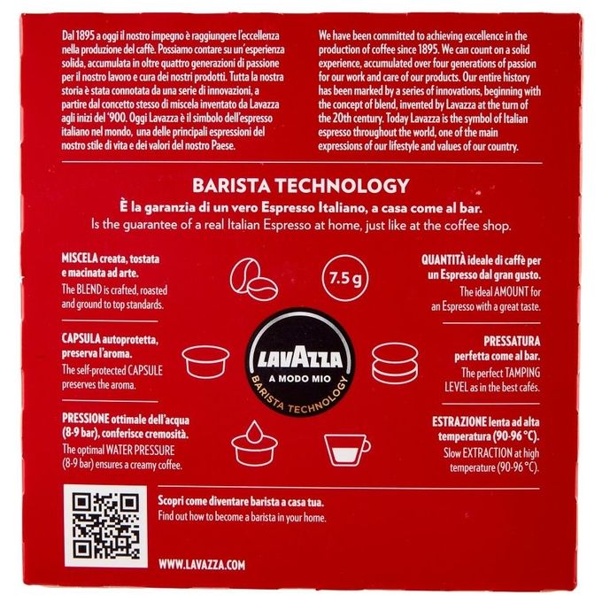 Lavazza A Modo Mio Passionale, 54 Capsule, Miscela Arabica, Espresso Intenso