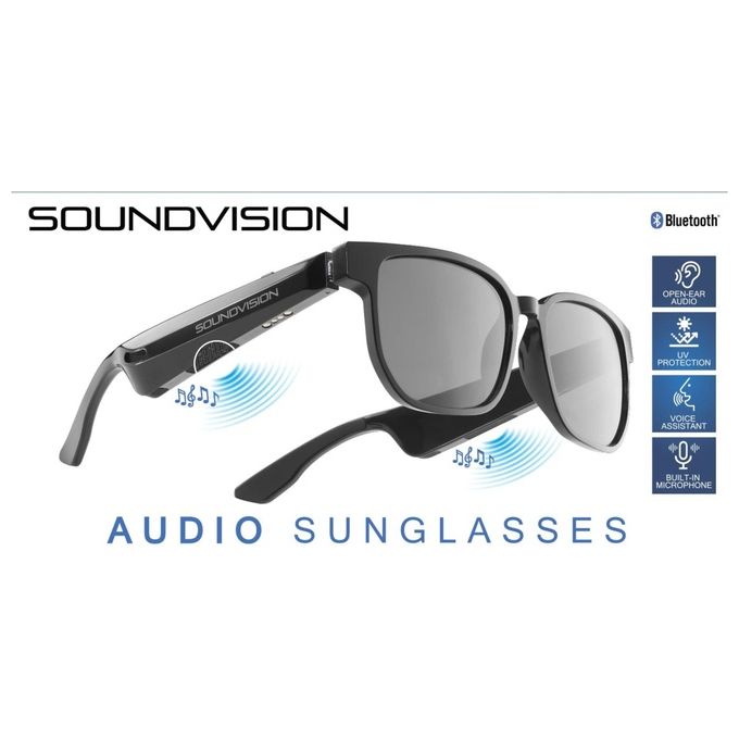 Cellular Line Cuffie con Microfono Bluetooth Sound Vision Occhiali Smart