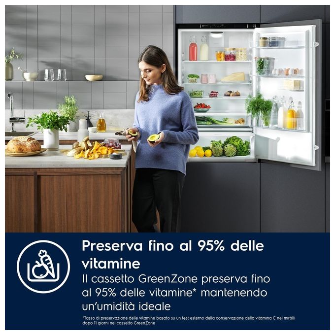 Electrolux KNR7TE75S Serie 700 Frigorifero Combinato da Incasso 376 L 188 cm Classe E 35 dB Total No Frost colore Bianco