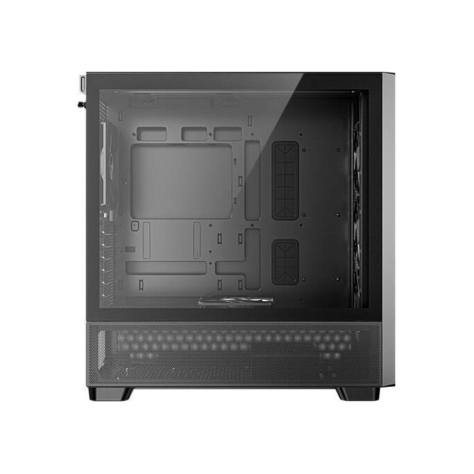 Antec Flux Wood 5 Ventole Pwm Incluse Pannello Frontale ad Alto Flusso d'aria con Legno di Noce Type-C Radiatore da 420mm e Supporto per Scheda Madre con Connessione Posteriore