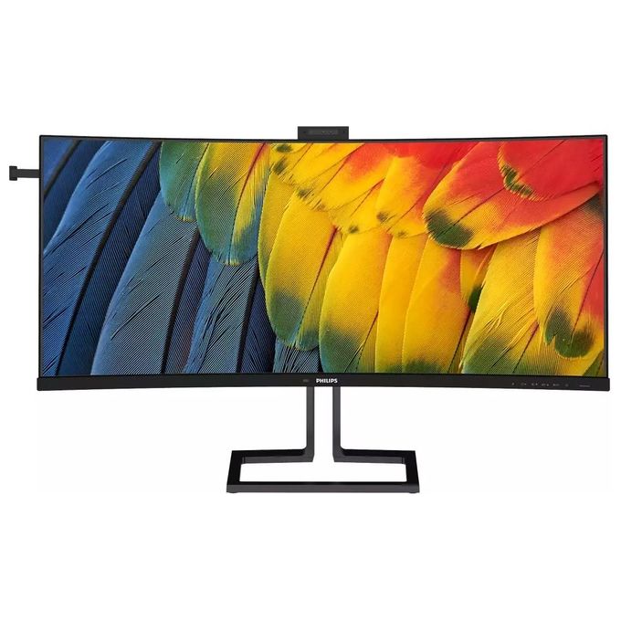 Philips 40B1U6903CH Monitor 40'' IPS Curvo 5K UHD 5120x2160 21:9 75Hz HDR10 Thunderbolt 4 Webcam 5MP Hub USB Docking colore Nero