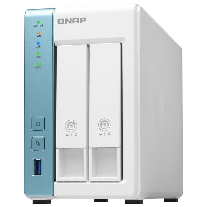 Qnap TS-231K Server Nas e di Archiviazione Collegamento Ethernet Lan Tower Bianco
