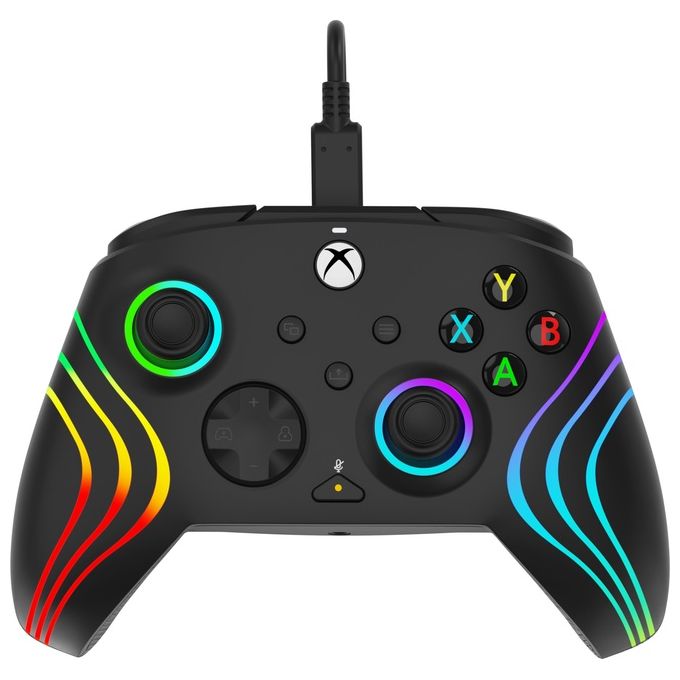 Pdp Gamepad per Xbox Afterglow Wave Wired Black