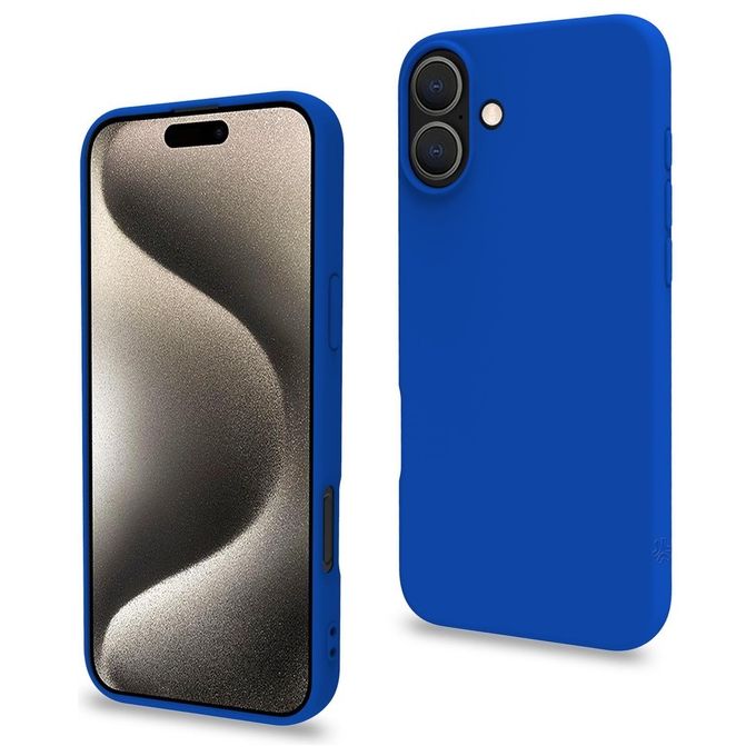 Celly Cromo Cover per iPhone 16 Plus Blu