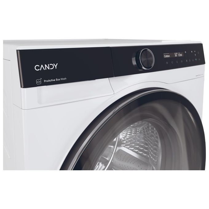 Candy BS49SB8S ProWash 700 Lavatrice Frontale 9 Kg 1400 rpm Classe A Inverter Wi-Fi Vapore (85x60x52 cm) colore Bianco
