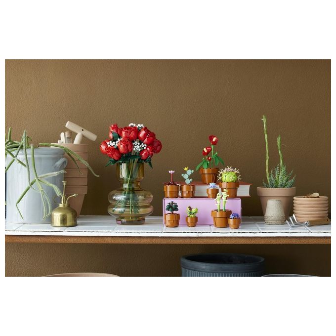 LEGO Icons 10328 Bouquet di Rose, Set Fiori Finti per Adulti, Decorazione Casa, Idea Regalo per Lei o Lui, Collezione Botanica