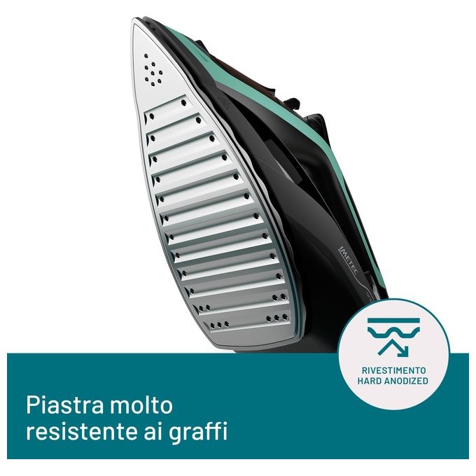 Imetec Onda F1 Ferro da Stiro a Vapore con Piastra a Onde Scorrevole Brevettata 2400 W