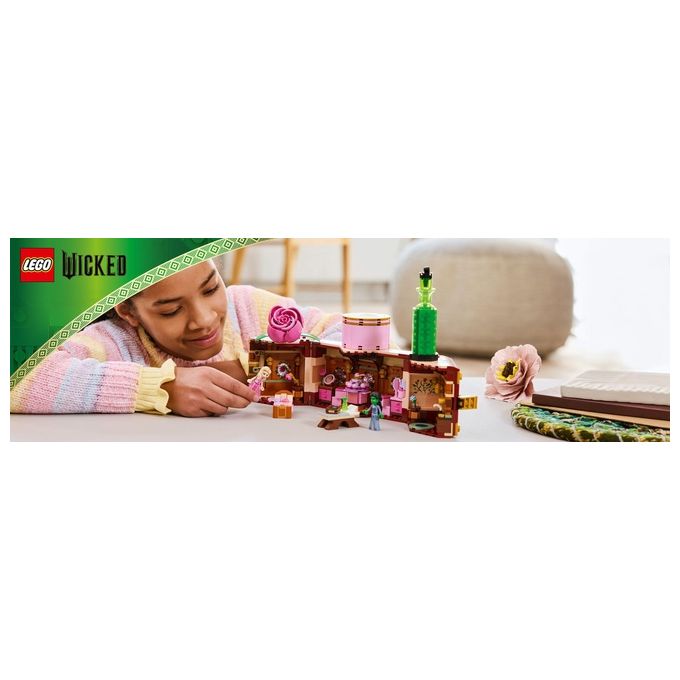 LEGO Wicked 75683 - Dormitorio di Glinda and Elphaba, Set da 740 pezzi con Minidoll Day and Night, Accessori, Valigetta Decorativa, Eta' 8+