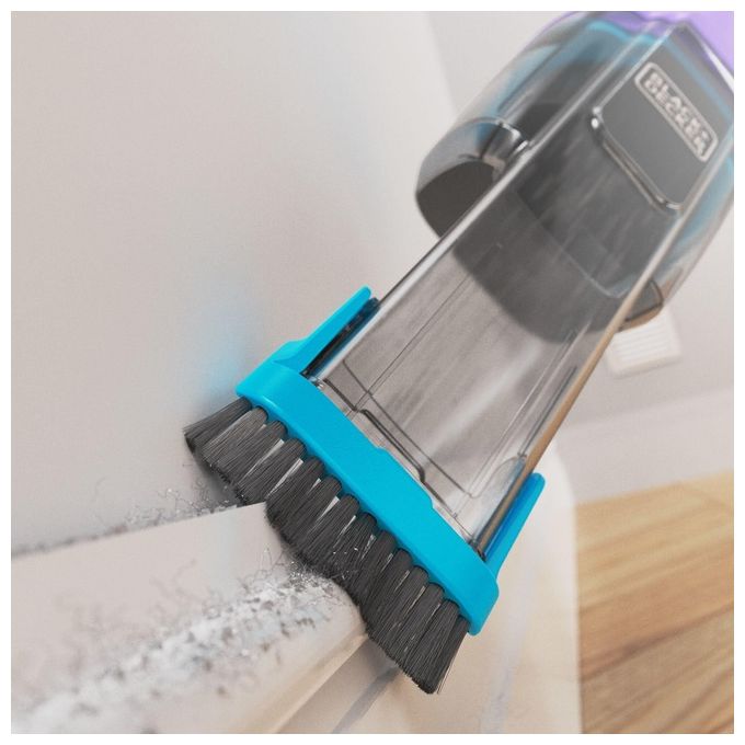 Black+Decker Mini Aspirapolvere Viola e Azzurro
