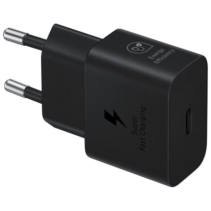 Samsung Caricabatterie Super Fast Charging 25W con Cavo da Usb Type-c a Usb Type-c Nero
