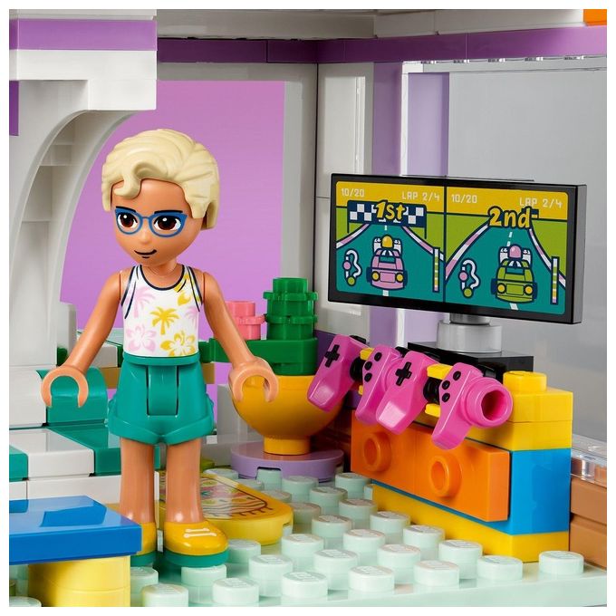 LEGO 41709 LEGO Friends Set da costruzione 686 pezzi 4 minifigure casa modulare con piscina e molo colore Multicolore