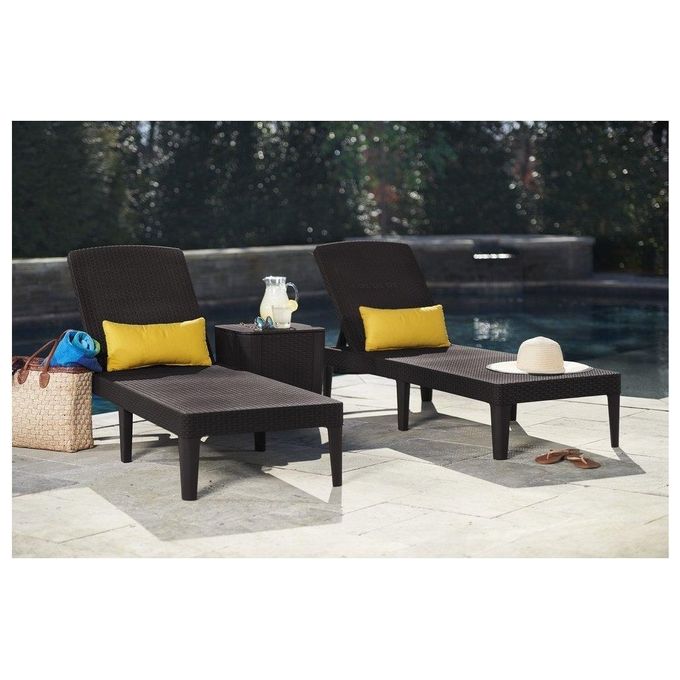 Keter Jaipur Sunlounger - 187,5X58X29H Cappuccino