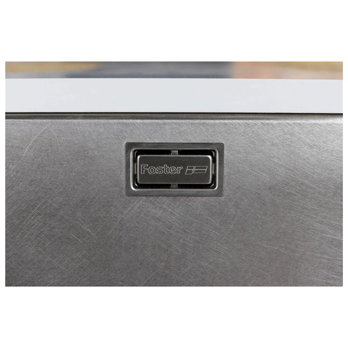 Foster 2156 880 KE Lavello Acciaio inox Vintage da incasso Sottotop 1 Vasca 44X44cm