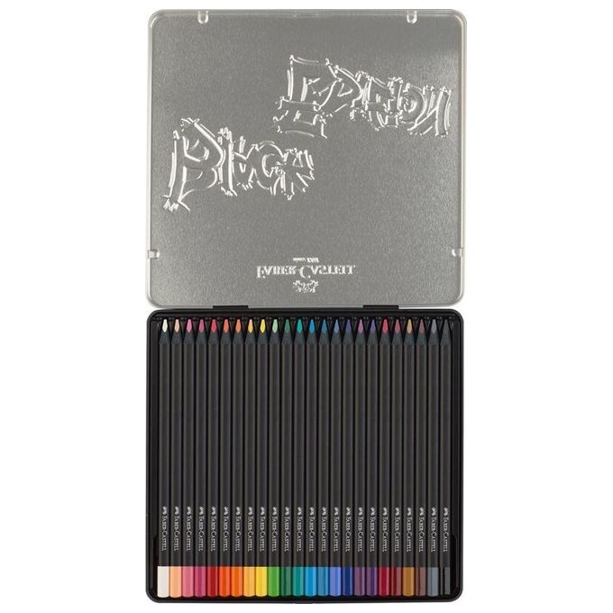 Faber Castell 24 Matite Colorate Blackedition