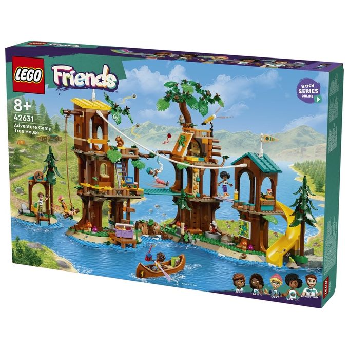 LEGO Friends La Casa sull'Albero al Campo Avventure Gioco Educativo per Bambine e Bambini da 8 Anni con Casa da Costruire 5 Mini Bamboline e 5 Animali Giocattolo Idea Regalo di Compleanno 42631