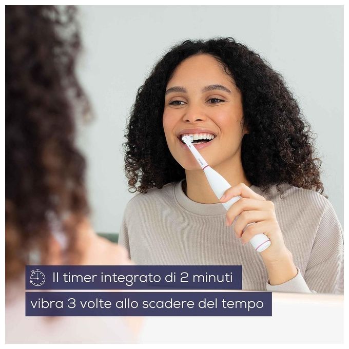 Beurer TB 30 - Spazzolino elettrico oscillante-rotante, 2 modalita' (Clean, Sensitive), timer da 2 min, autonomia 20 giorni, ricaricabile con stazione induttiva + USB, testina Clean inclusa, sensore di pressione, display LED, Bianco