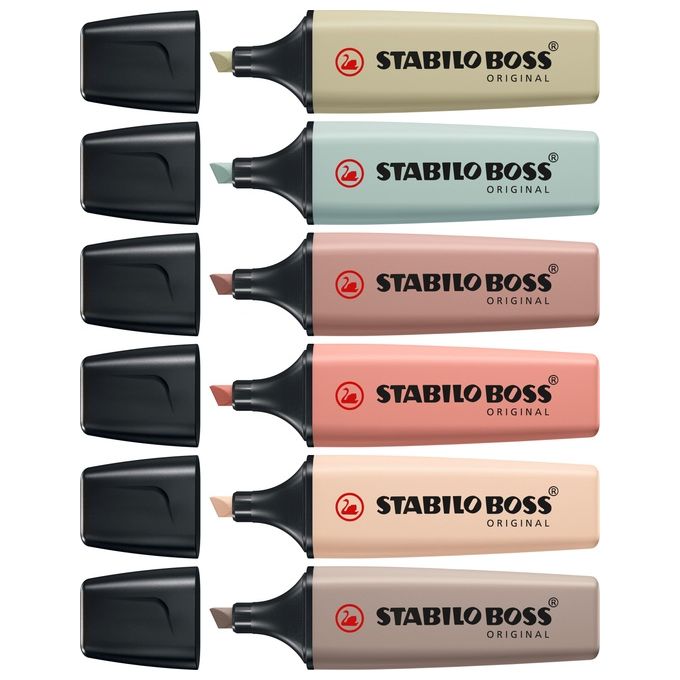 Stabilo Confezione 6 Evidenziatori Boss Original Nature Colors