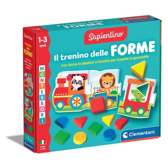 Clementoni Gioco Educativo Sapientino Baby Montessori Il Trenino delle Forme