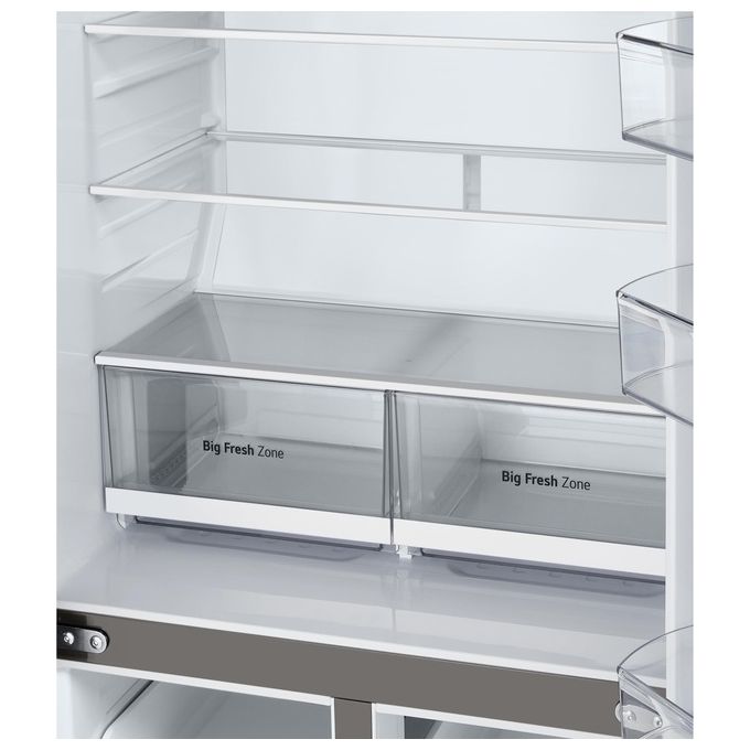 LG GMB860PYDE Frigorifero Multidoor Slim Classe Energetica E 530 Litri Wi-Fi Total No Frost Argento