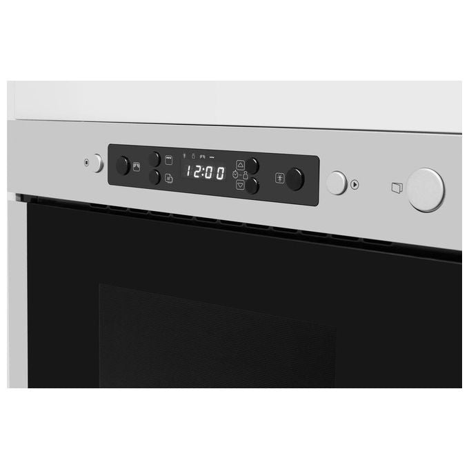 Whirlpool AMW 442-IX Forno a Microonde da Incasso Combinato Capacita' 22 Litri Potenza 750 W Funzione DualCrisp Jet Start Jet DeFrost Display Digitale Acciaio Inox