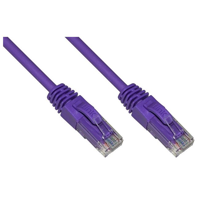 Link Cavo di Rete Categoria 6a Non Schermato Utp Awg24 Viola Halogenfree 20mt