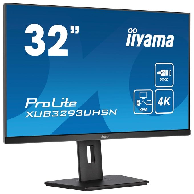 Iiyama ProLite XUB3293UHSN-B5 Monitor Pc 31.5'' 3840x2160 Pixel 4k Ultra Hd Lcd Nero